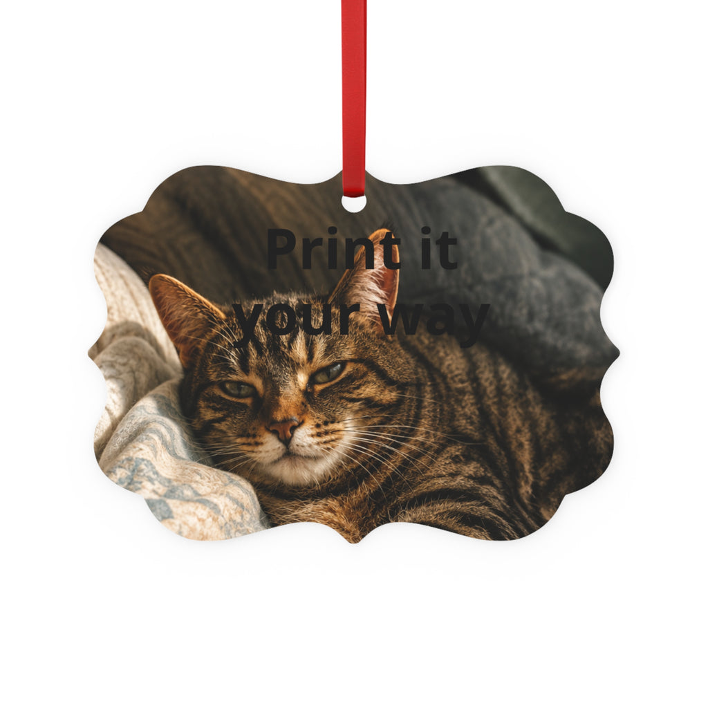 Custom Pet Christmas Ornament | Personalized Metal Plaque Ornament