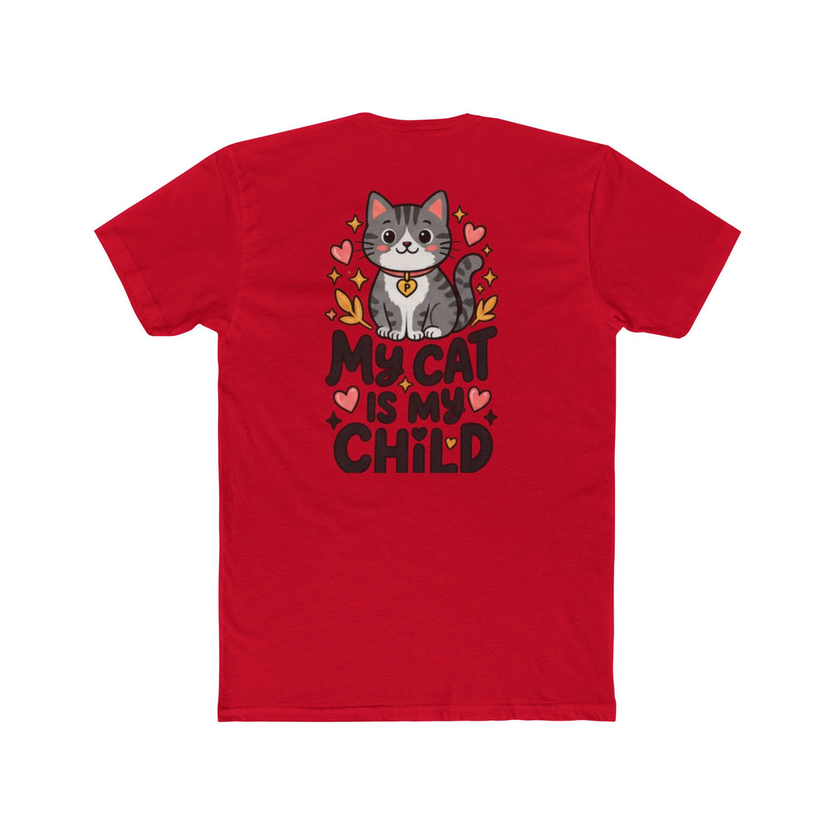 My Cat Is My Child T-Shirt | Soft Fitted Cat Lover Tee