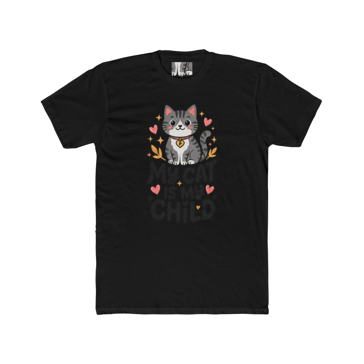 My Cat Is My Child T-Shirt | Soft Fitted Cat Lover Tee