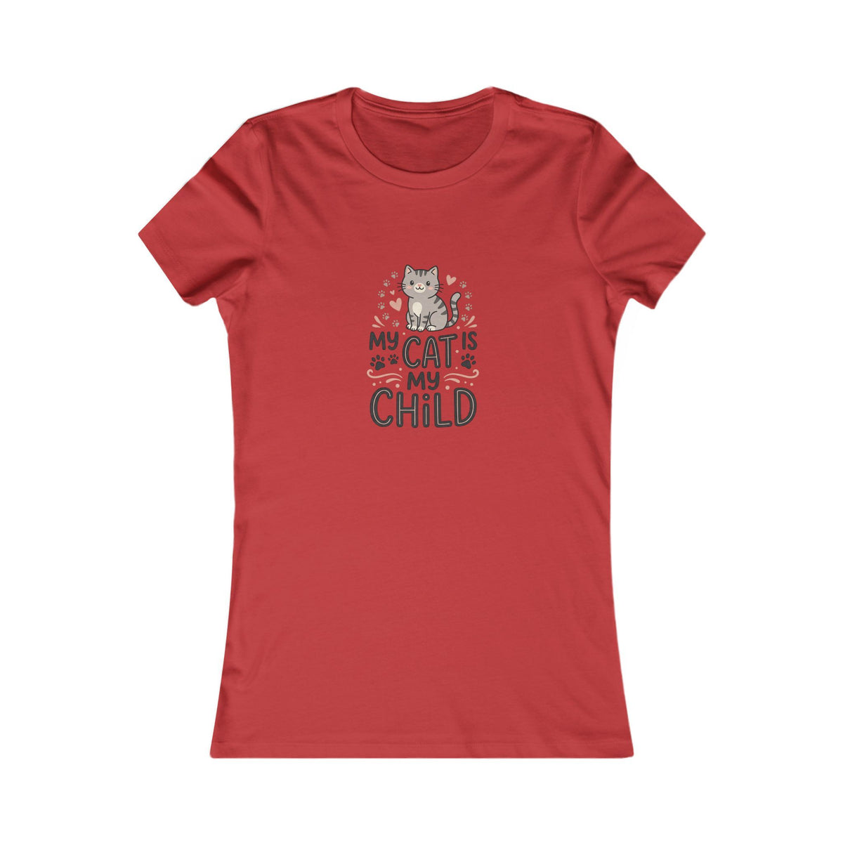 Women's Cat T-Shirt | Soft Feminine Fit Cat Lover Tee