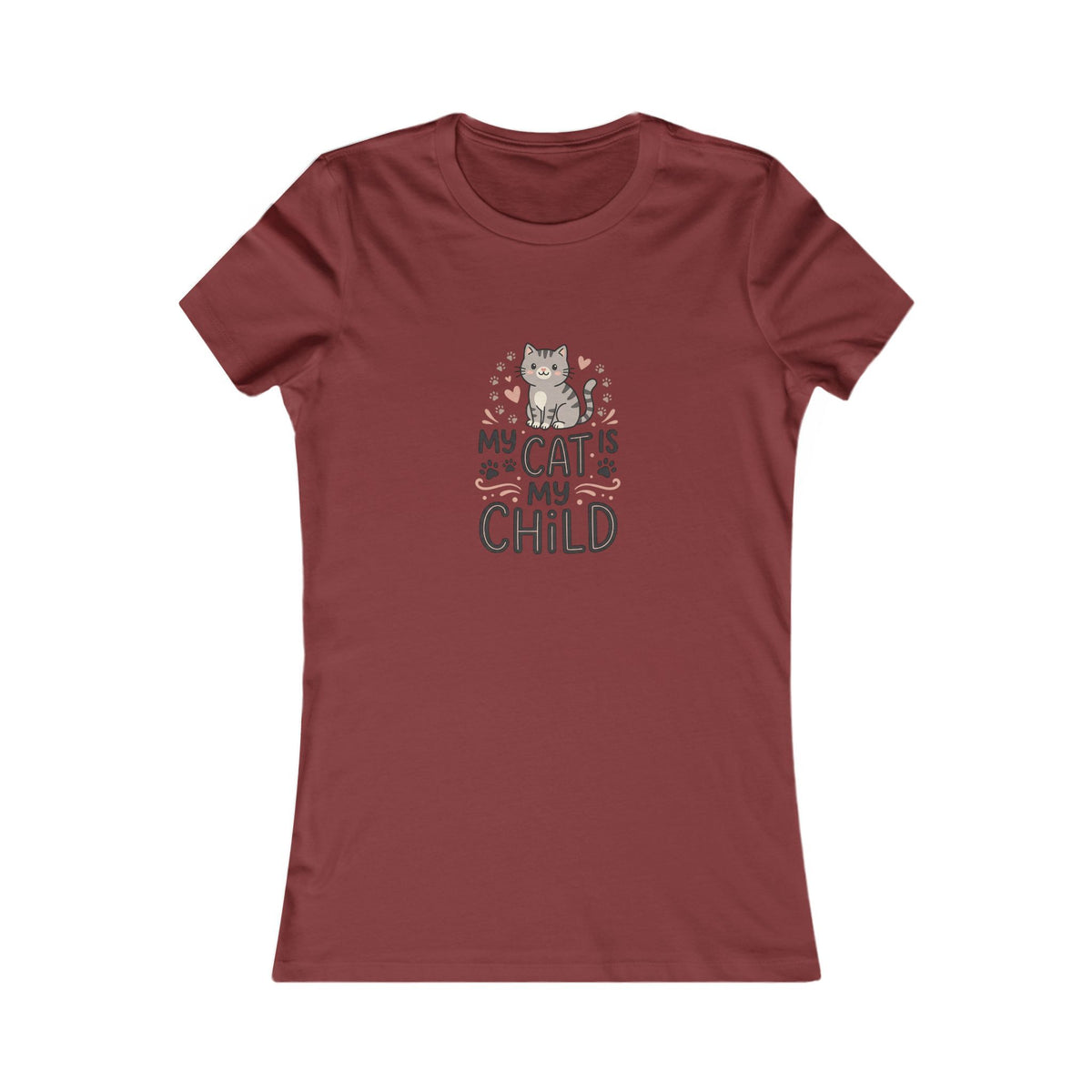 Women's Cat T-Shirt | Soft Feminine Fit Cat Lover Tee