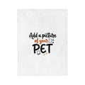 Custom Pet Blanket | Personalized Velveteen Fleece Throw