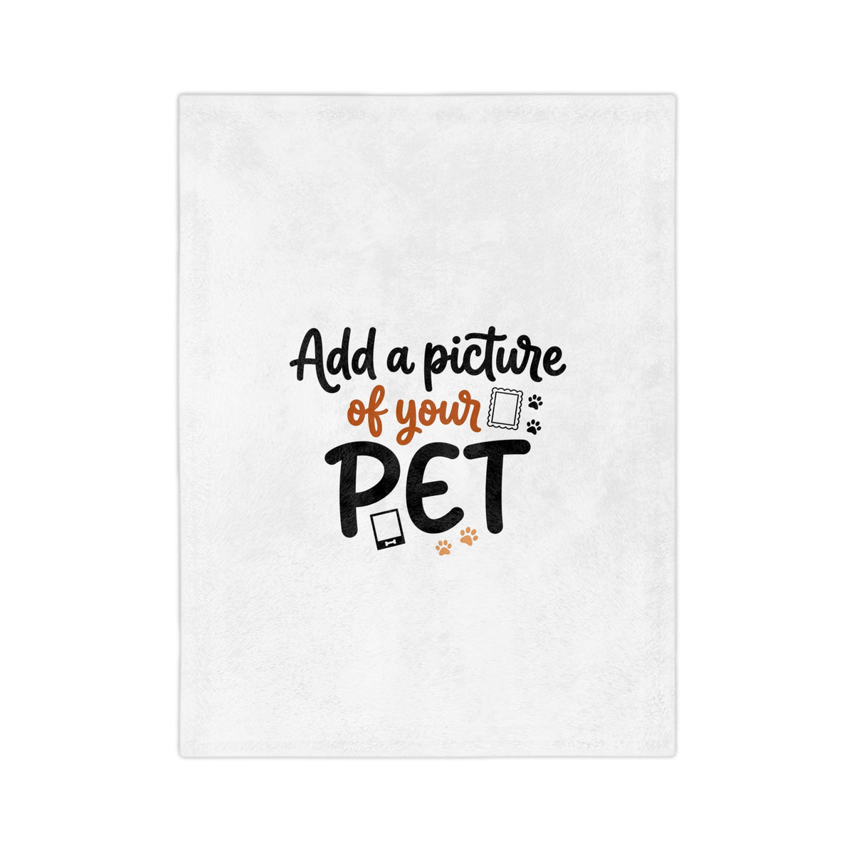 Custom Pet Blanket | Personalized Velveteen Fleece Throw