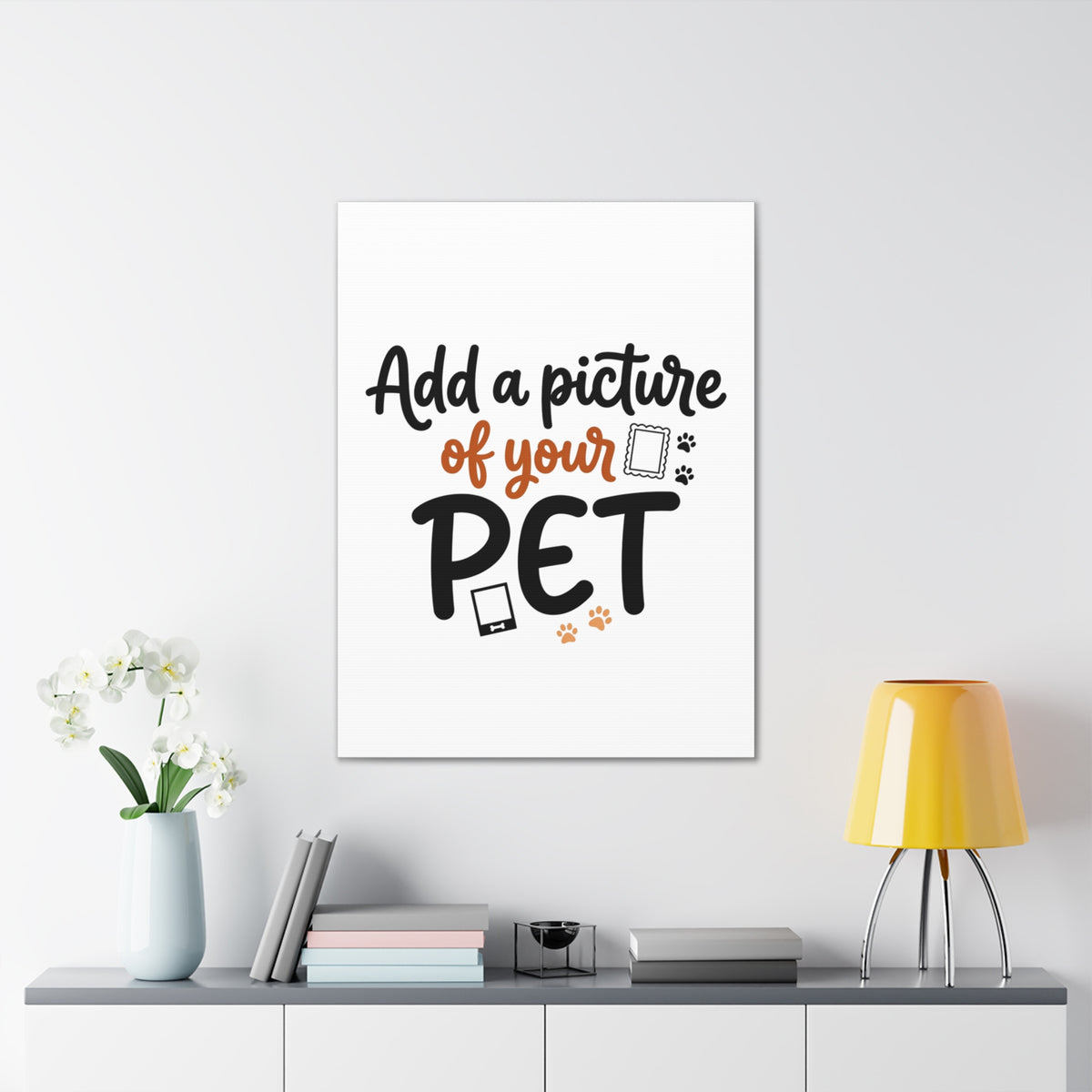 Custom Pet Canvas Wall Art | Personalized Stretched Canvas Print