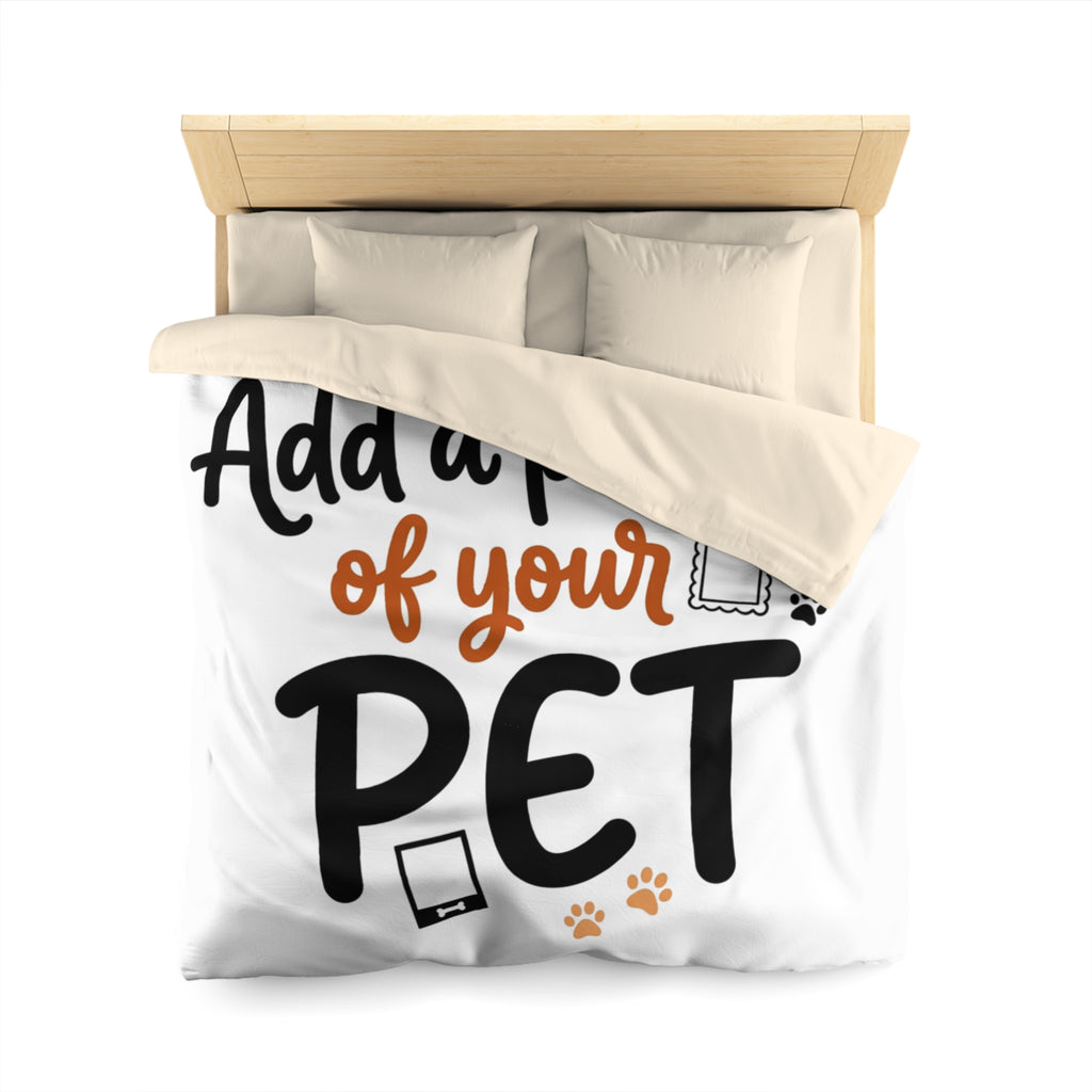Custom Pet Duvet Cover | Personalized Microfiber Bedding