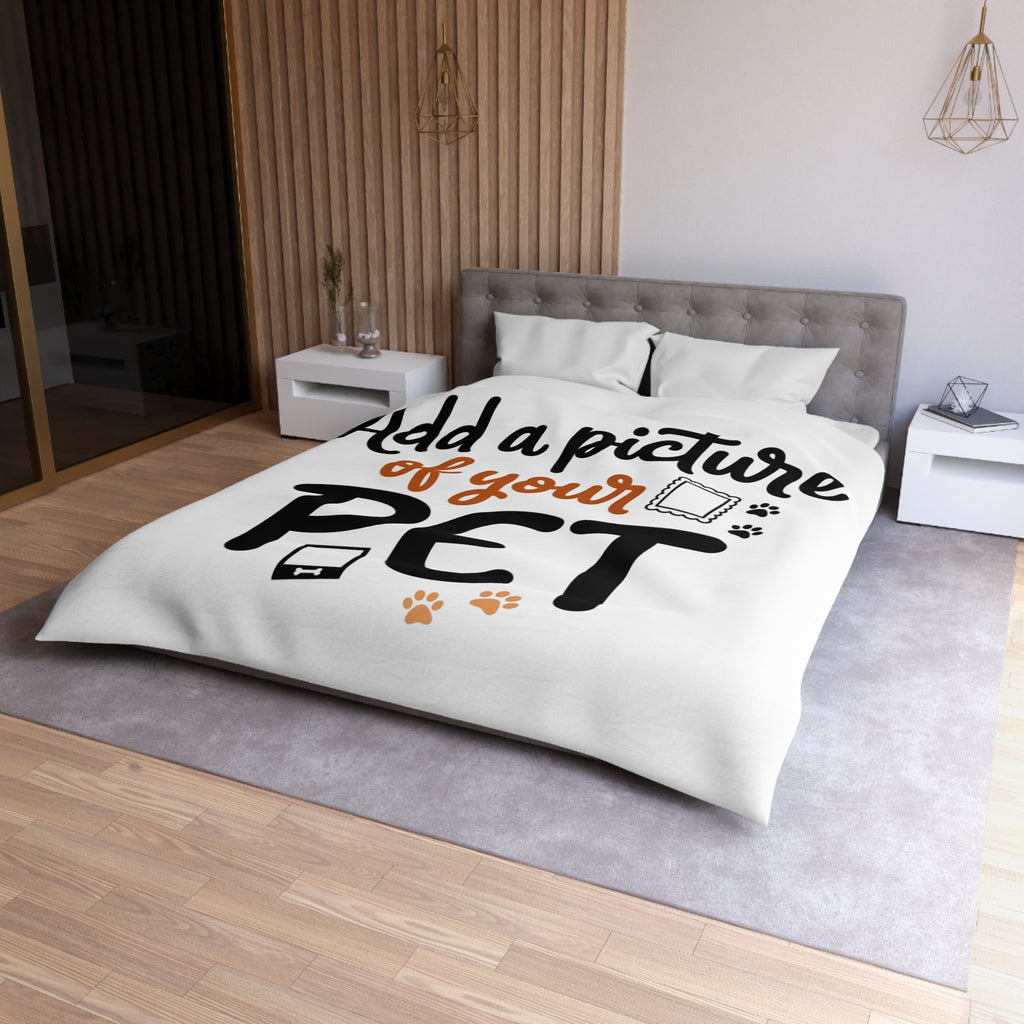 Custom Pet Duvet Cover | Personalized Microfiber Bedding