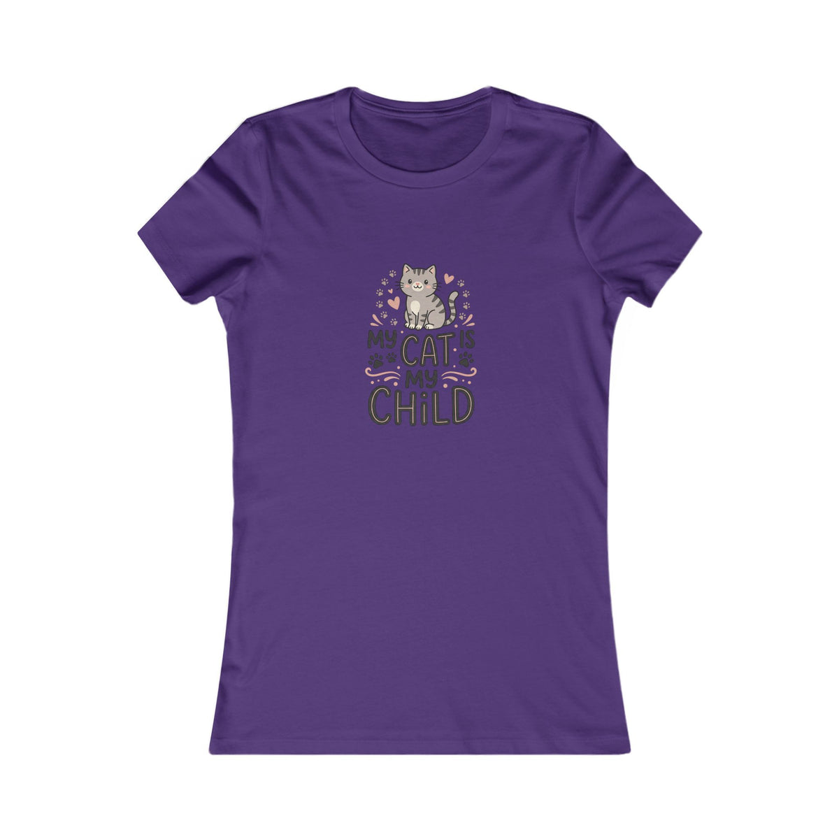 Women's Cat T-Shirt | Soft Feminine Fit Cat Lover Tee