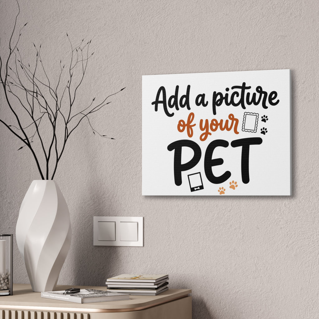 Custom Pet Canvas Wall Art | Personalized Stretched Canvas Print