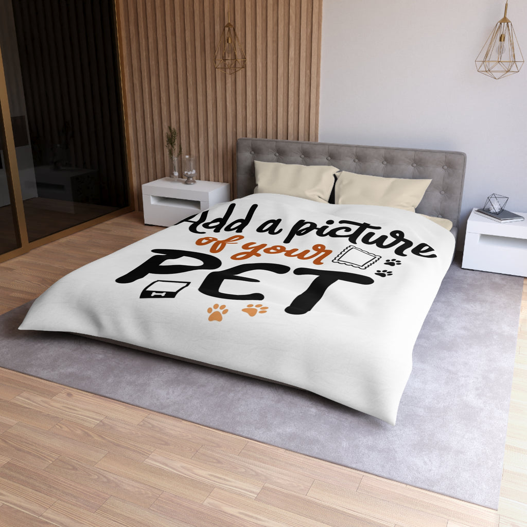Custom Pet Duvet Cover | Personalized Microfiber Bedding