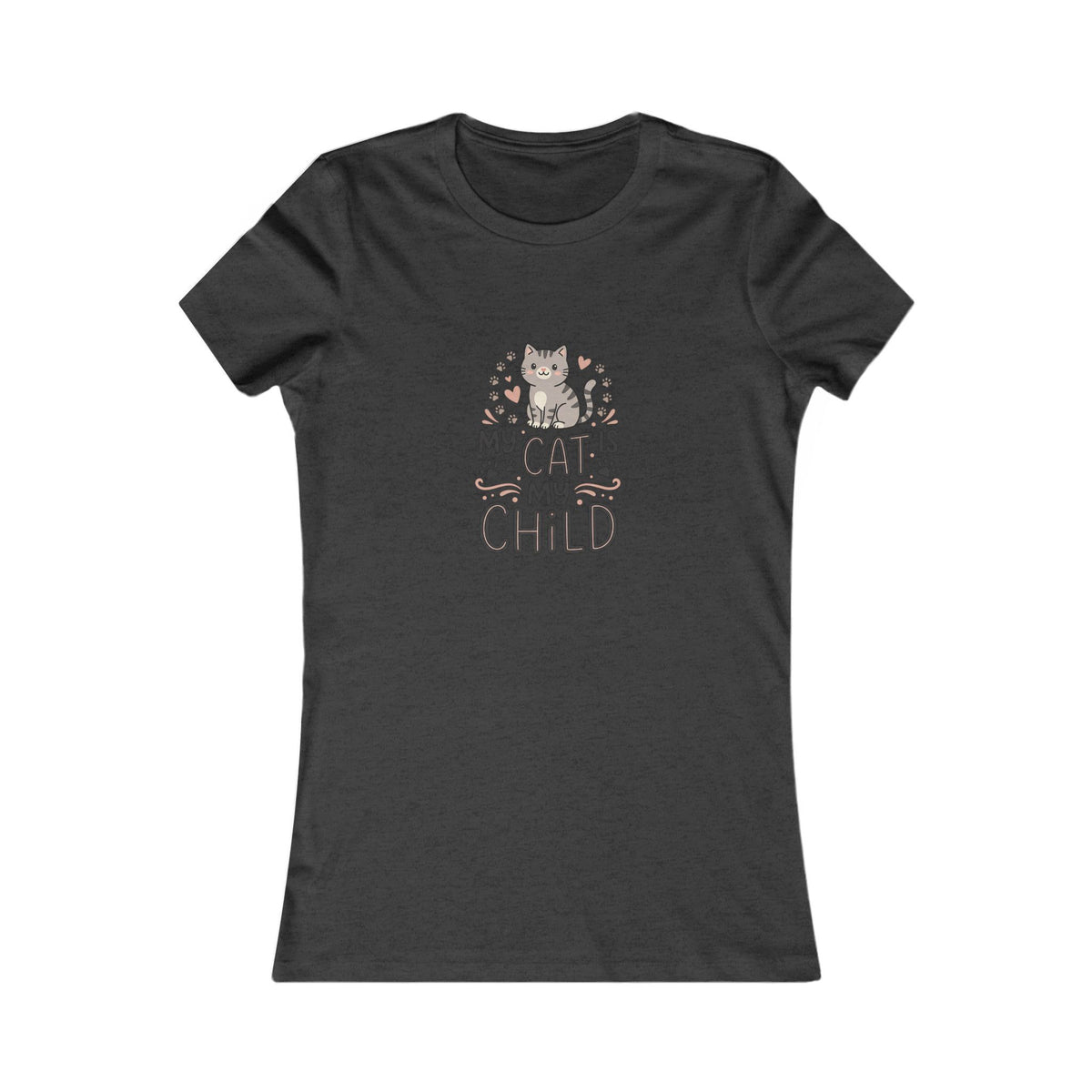 Women's Cat T-Shirt | Soft Feminine Fit Cat Lover Tee