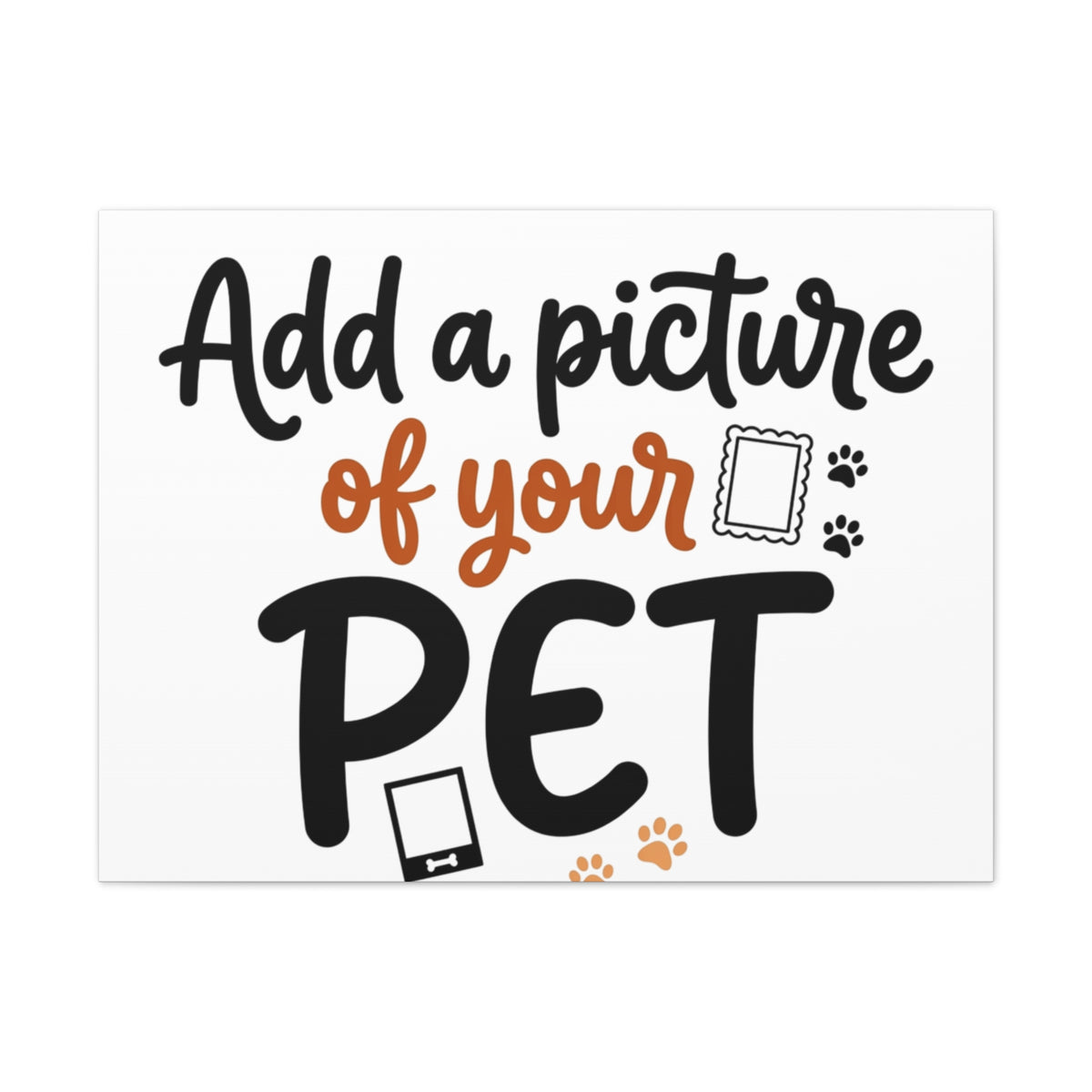 Custom Pet Canvas Wall Art | Personalized Stretched Canvas Print