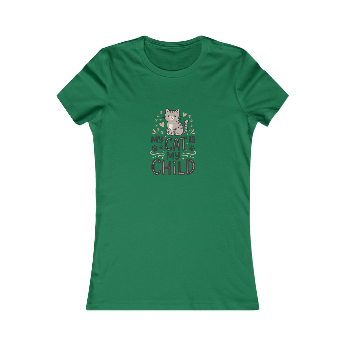 Women's Cat T-Shirt | Soft Feminine Fit Cat Lover Tee