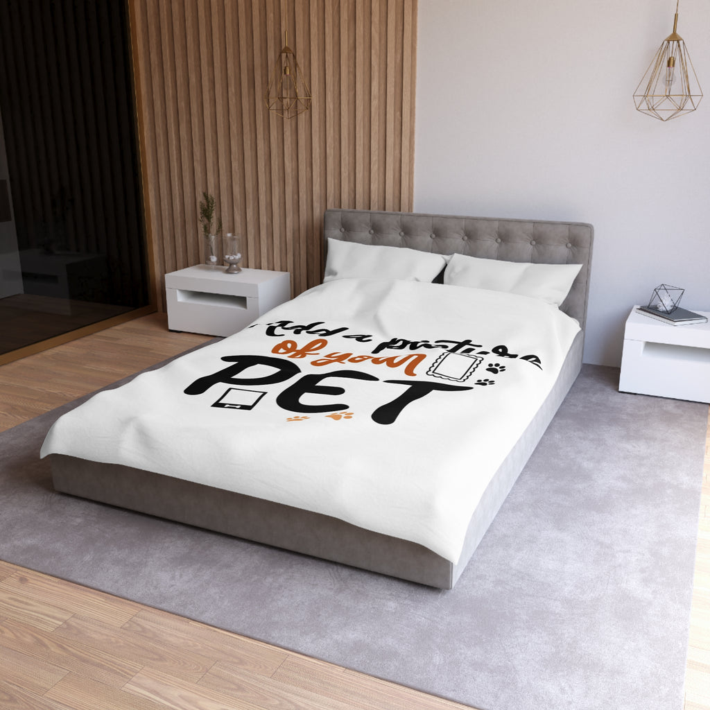 Custom Pet Duvet Cover | Personalized Microfiber Bedding
