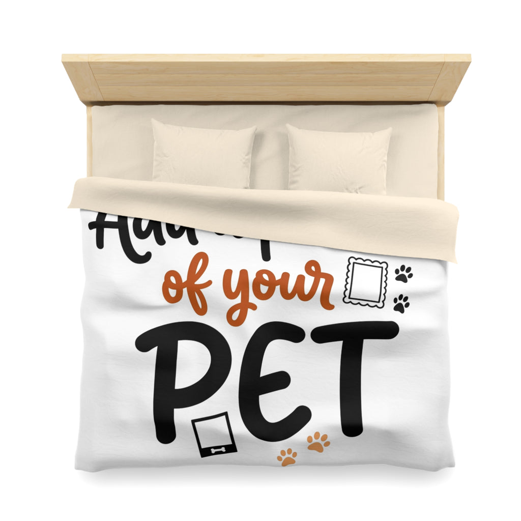 Custom Pet Duvet Cover | Personalized Microfiber Bedding