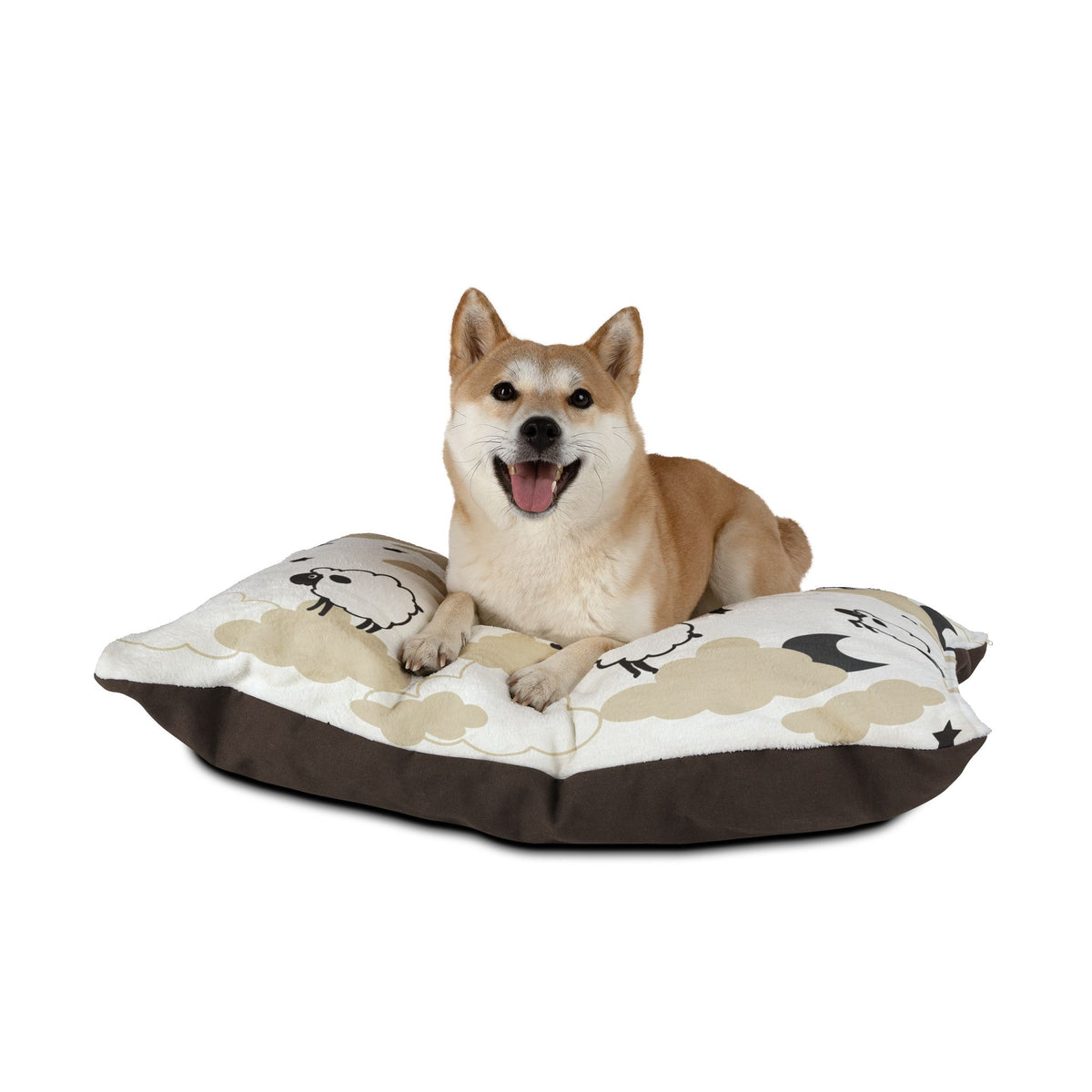 Counting Sheep Pet Bed | Cozy Fleece Cat & Dog Bed