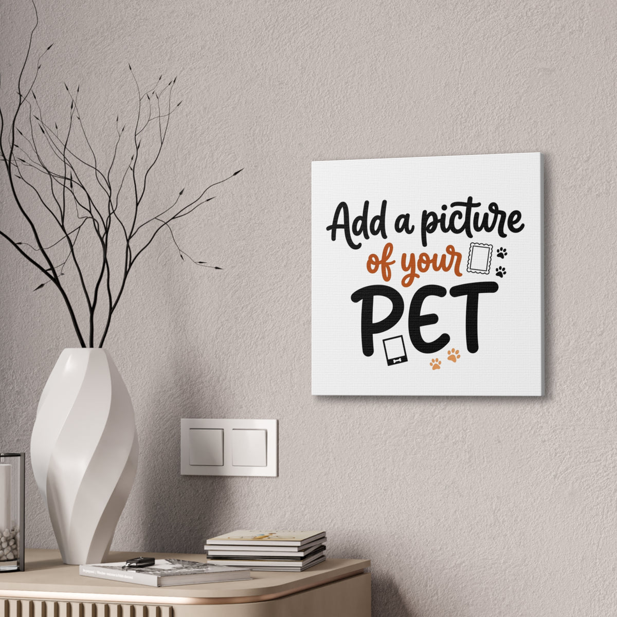 Custom Pet Canvas Wall Art | Personalized Stretched Canvas Print
