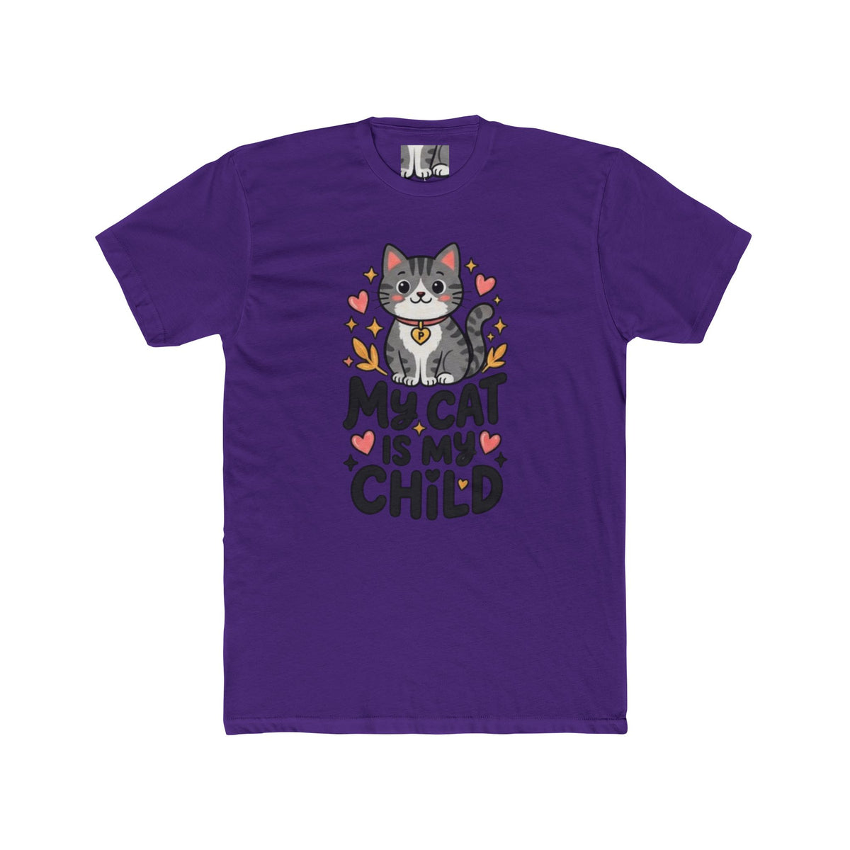 My Cat Is My Child T-Shirt | Soft Fitted Cat Lover Tee