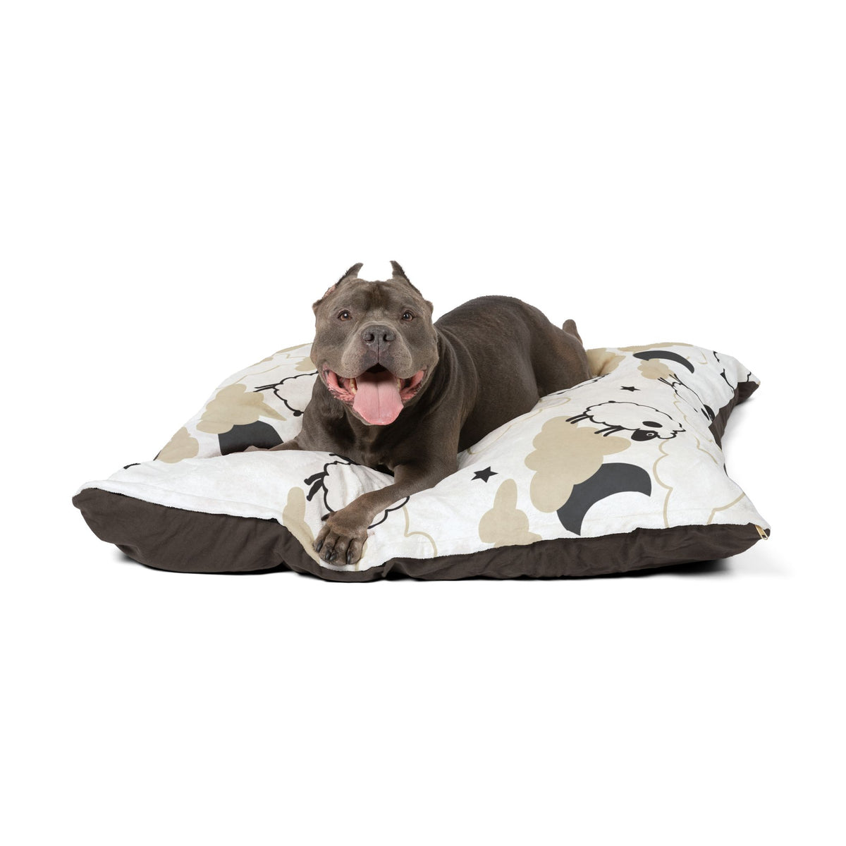 Counting Sheep Pet Bed | Cozy Fleece Cat & Dog Bed