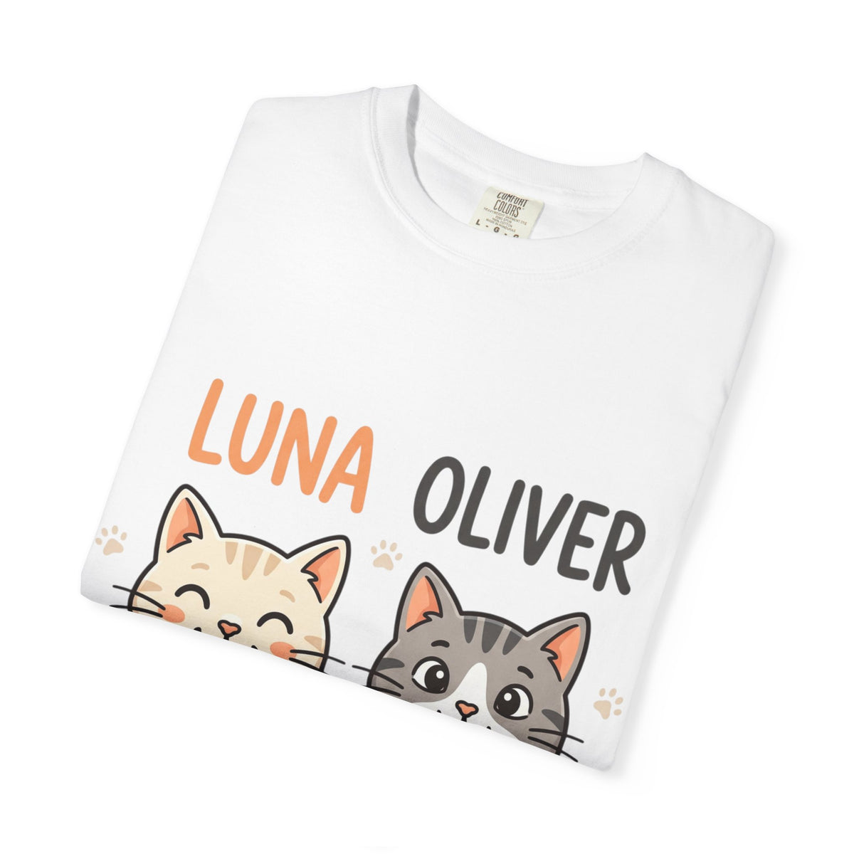 Custom Cat T-Shirt | Garment-Dyed Comfort Colors 1717 Tee