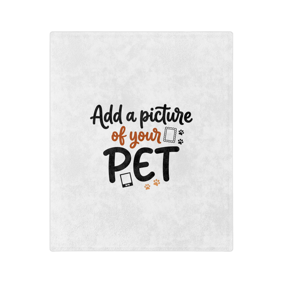 Custom Pet Blanket | Personalized Velveteen Fleece Throw