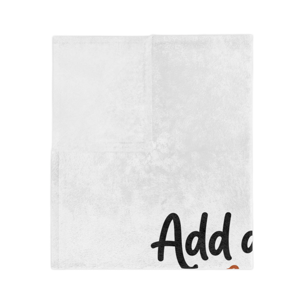 Custom Pet Blanket | Personalized Velveteen Fleece Throw
