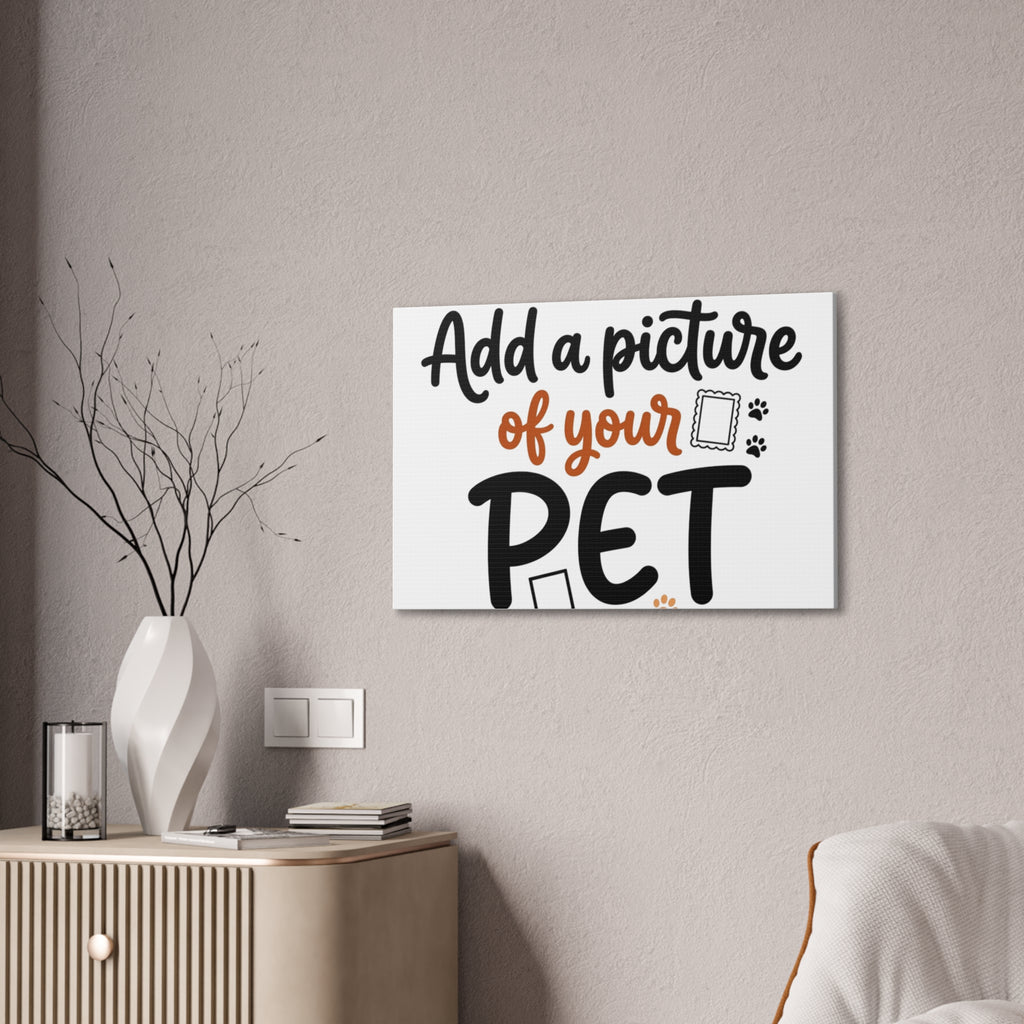 Custom Pet Canvas Wall Art | Personalized Stretched Canvas Print