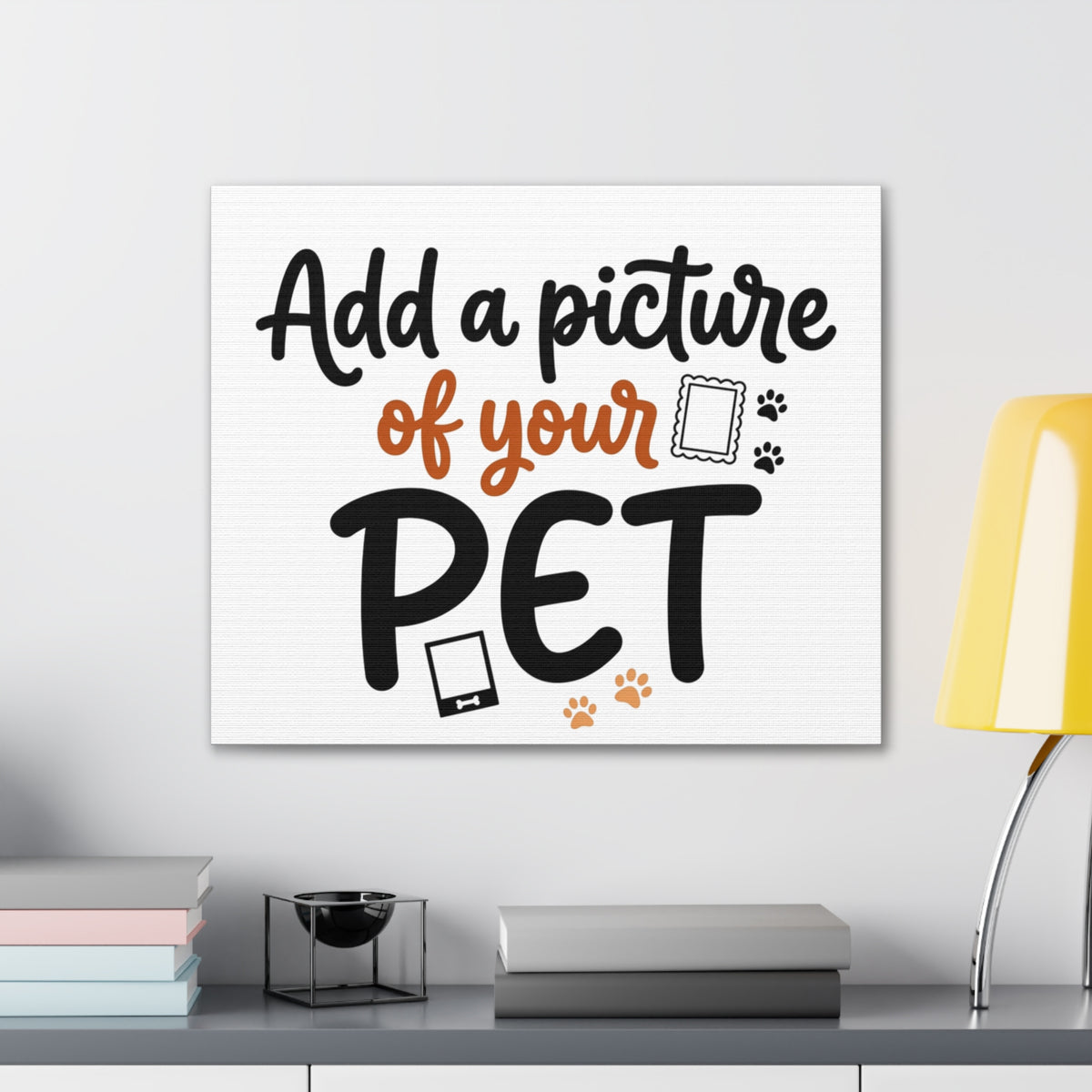 Custom Pet Canvas Wall Art | Personalized Stretched Canvas Print