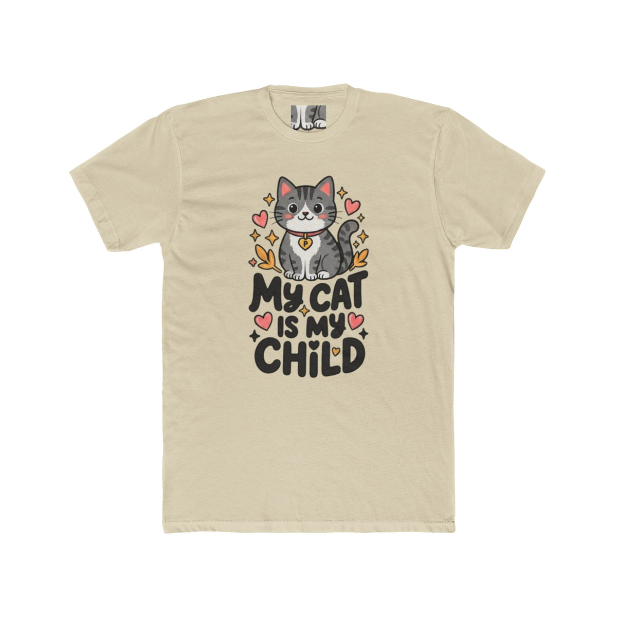 My Cat Is My Child T-Shirt | Soft Fitted Cat Lover Tee