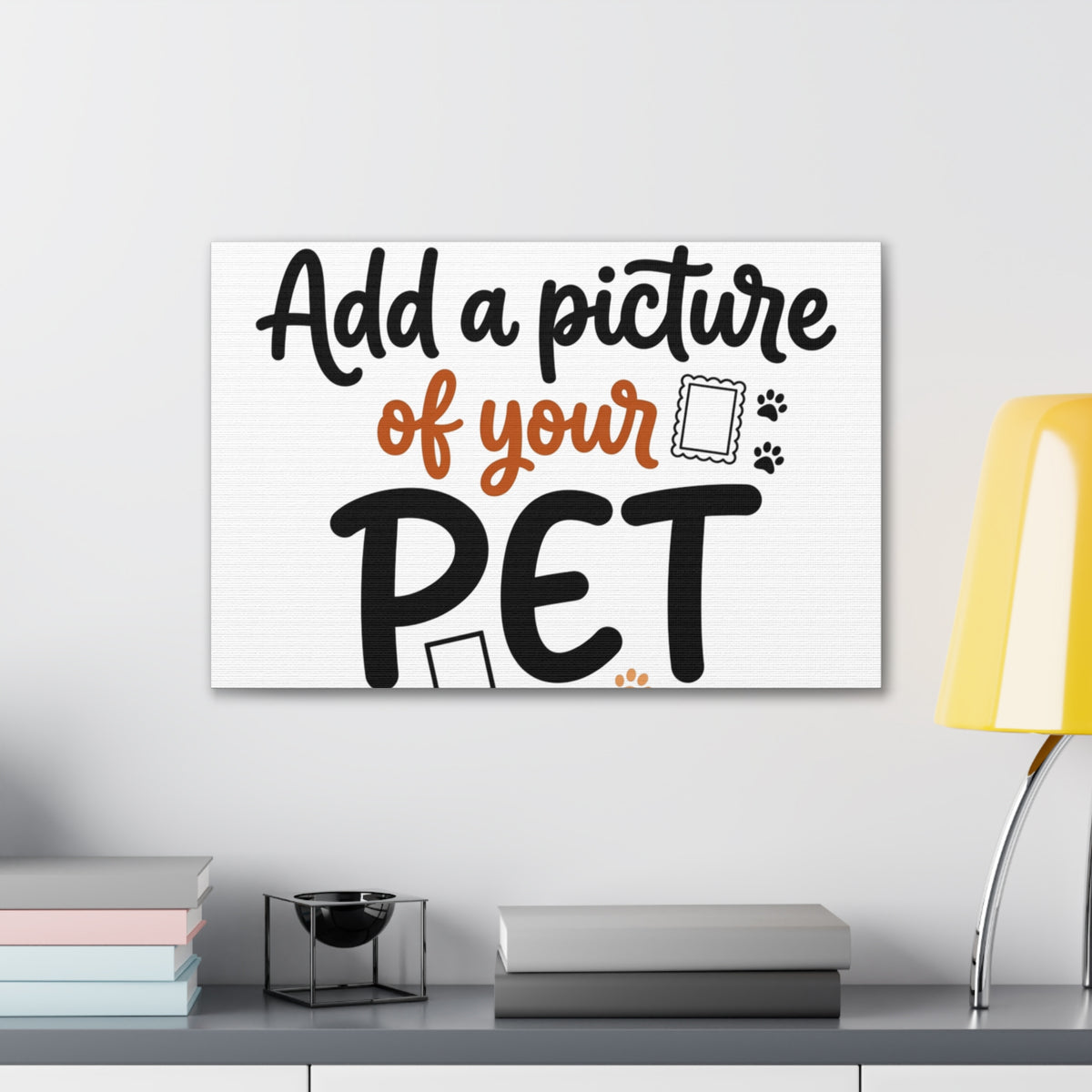 Custom Pet Canvas Wall Art | Personalized Stretched Canvas Print