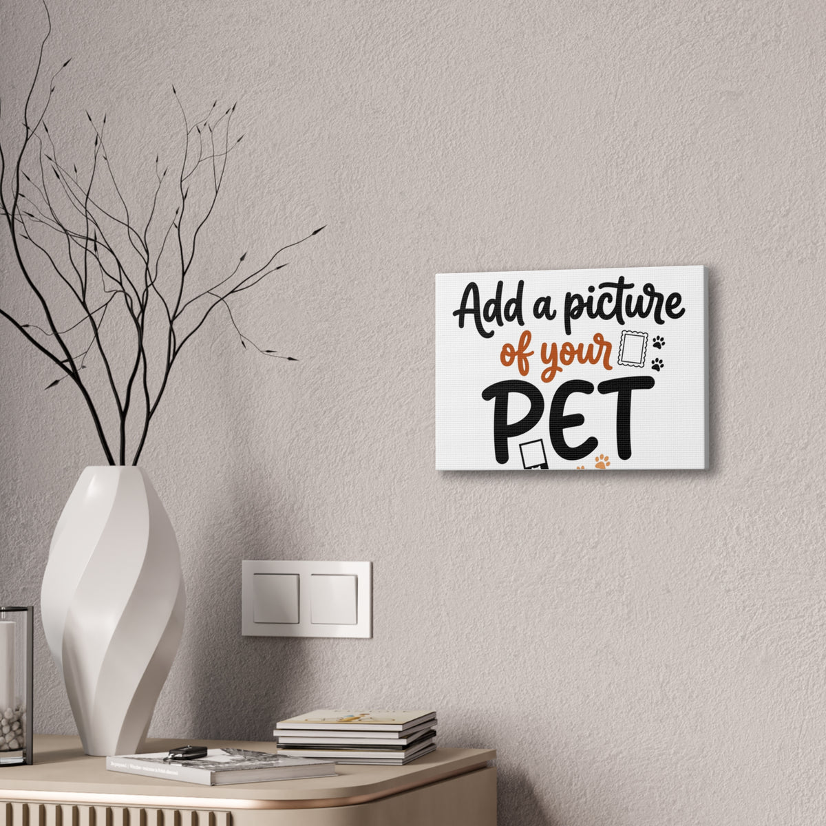 Custom Pet Canvas Wall Art | Personalized Stretched Canvas Print