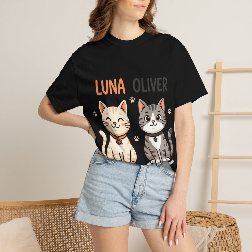 Custom Cat T-Shirt | Garment-Dyed Comfort Colors 1717 Tee