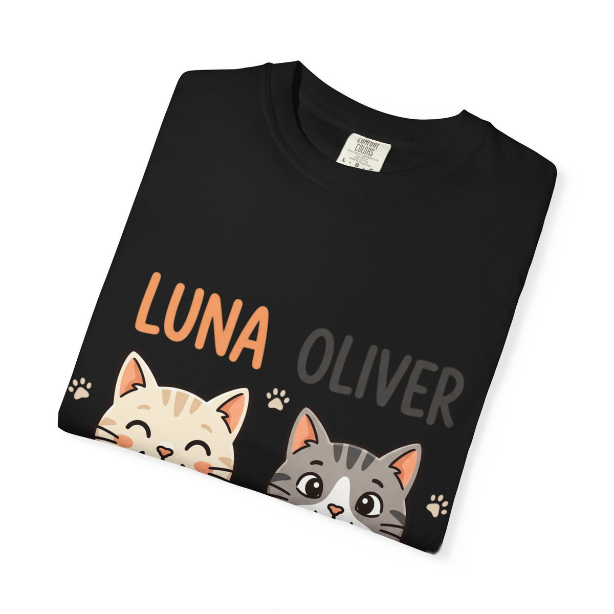 Custom Cat T-Shirt | Garment-Dyed Comfort Colors 1717 Tee