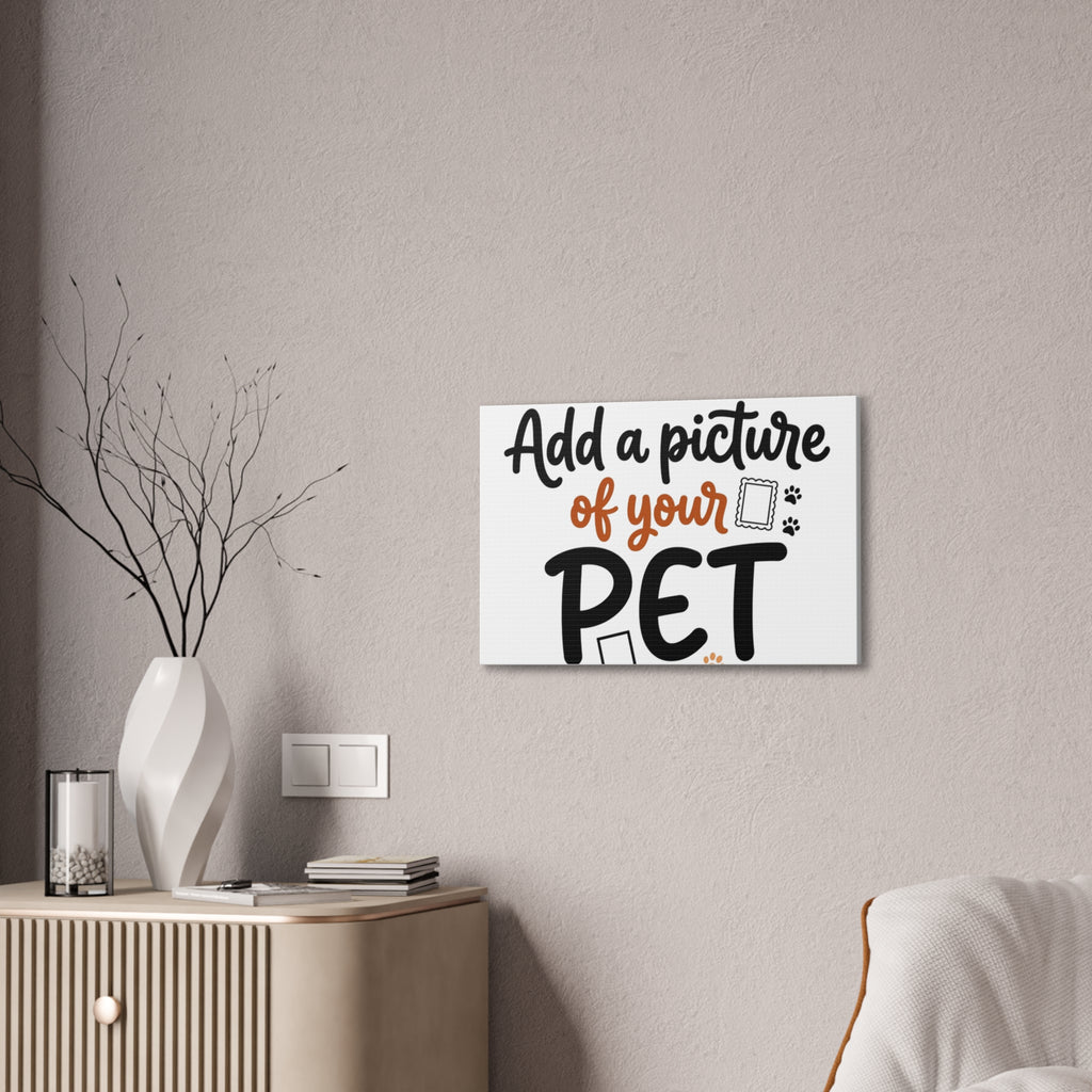Custom Pet Canvas Wall Art | Personalized Stretched Canvas Print