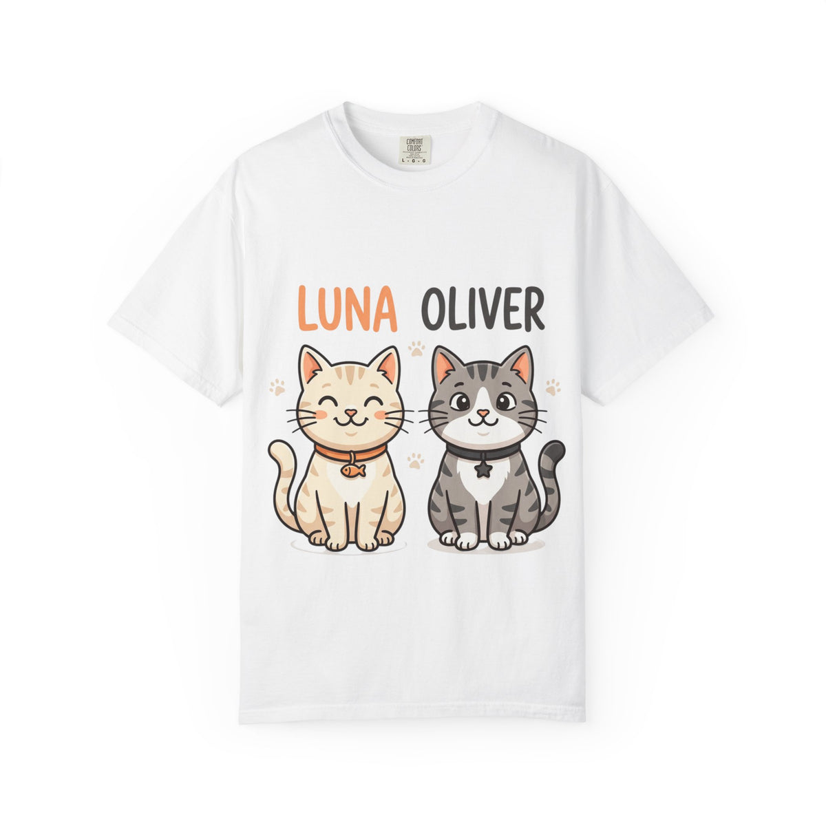 Custom Cat T-Shirt | Garment-Dyed Comfort Colors 1717 Tee