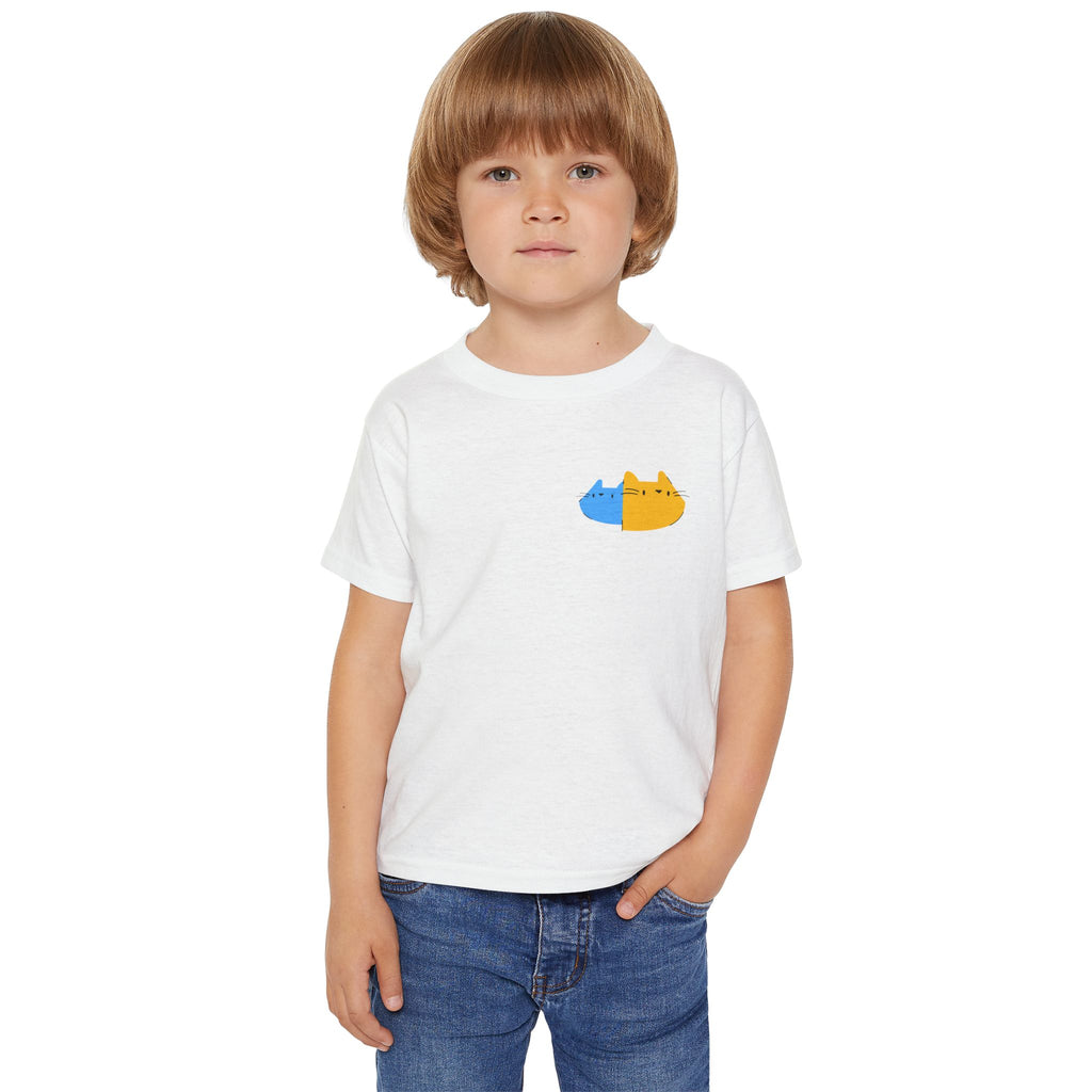 Cat Toddler T-Shirt | Soft Heavy Cotton Kids Tee | Gildan 5100P