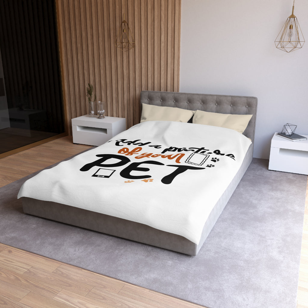 Custom Pet Duvet Cover | Personalized Microfiber Bedding