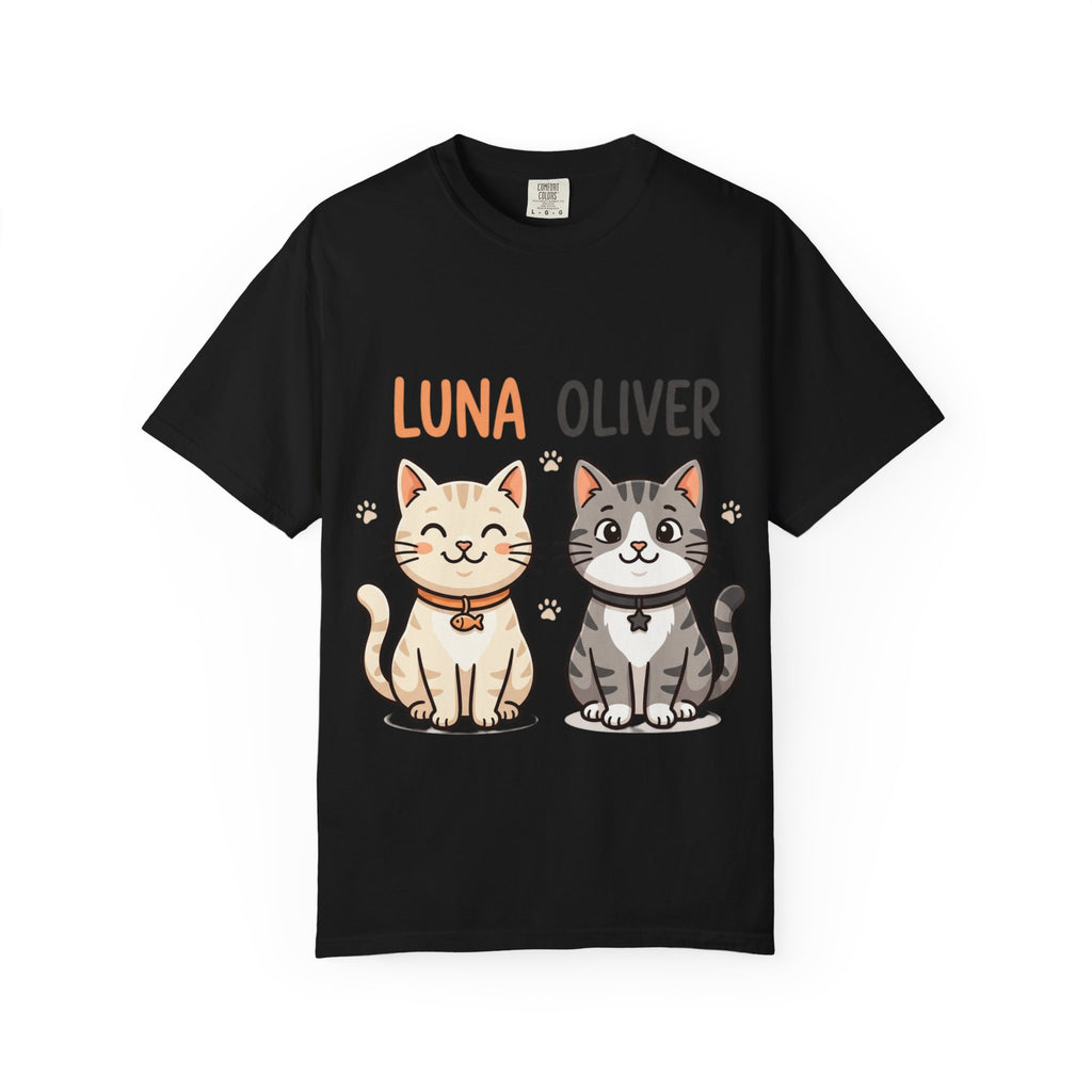 Custom Cat T-Shirt | Garment-Dyed Comfort Colors 1717 Tee