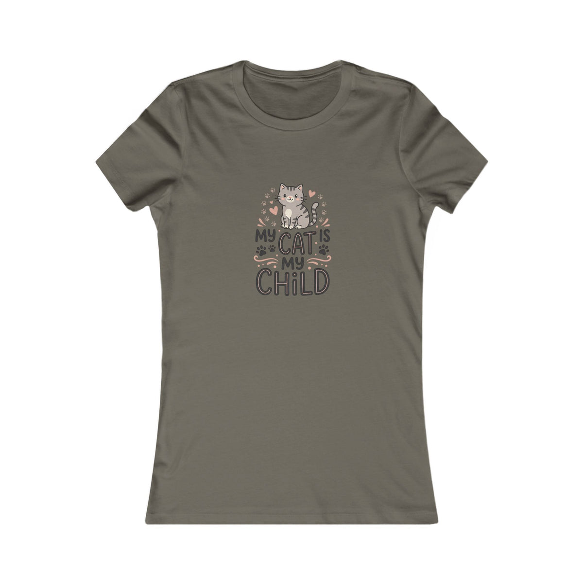 Women's Cat T-Shirt | Soft Feminine Fit Cat Lover Tee