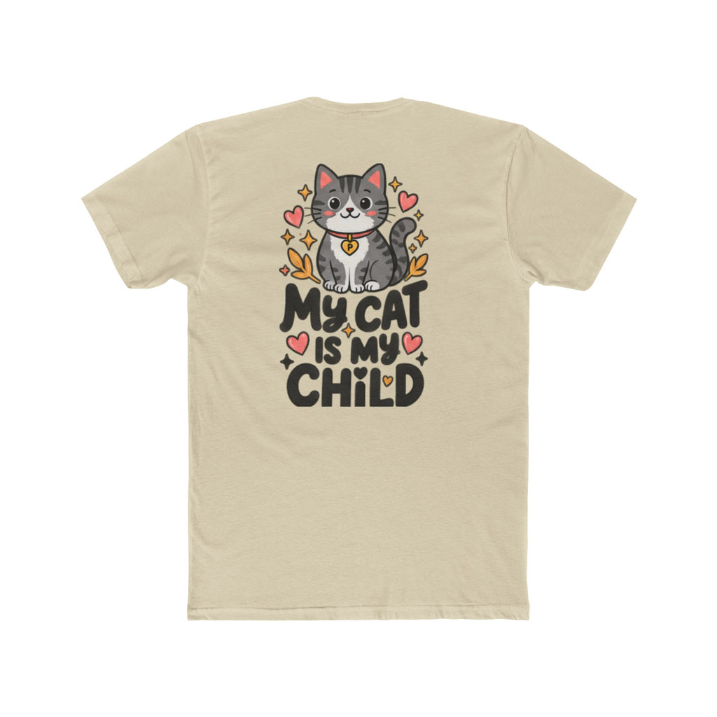 My Cat Is My Child T-Shirt | Soft Fitted Cat Lover Tee