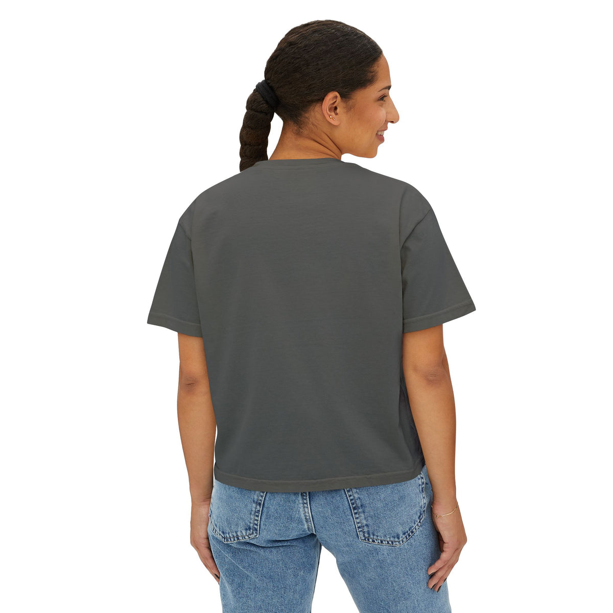 Full-Time Cat Mom Women's Boxy Tee | Comfort Colors Oversized T-Shirt