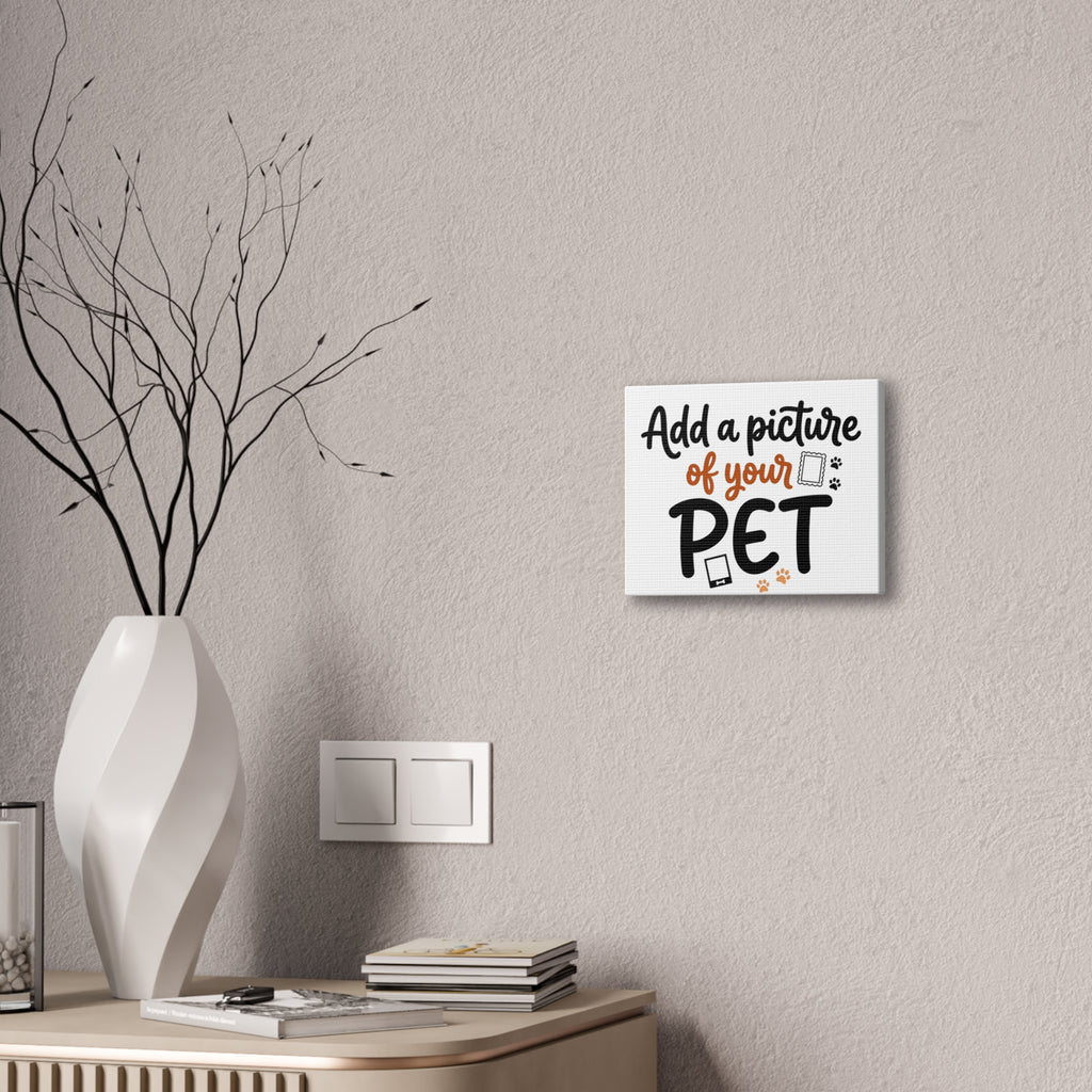 Custom Pet Canvas Wall Art | Personalized Stretched Canvas Print