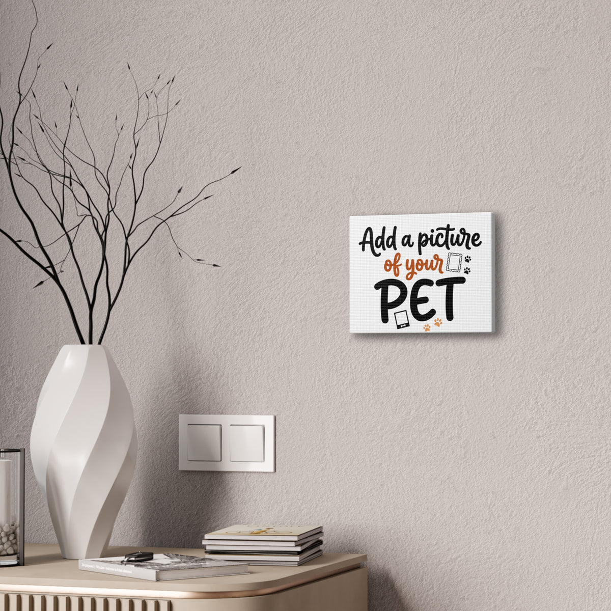 Custom Pet Canvas Wall Art | Personalized Stretched Canvas Print