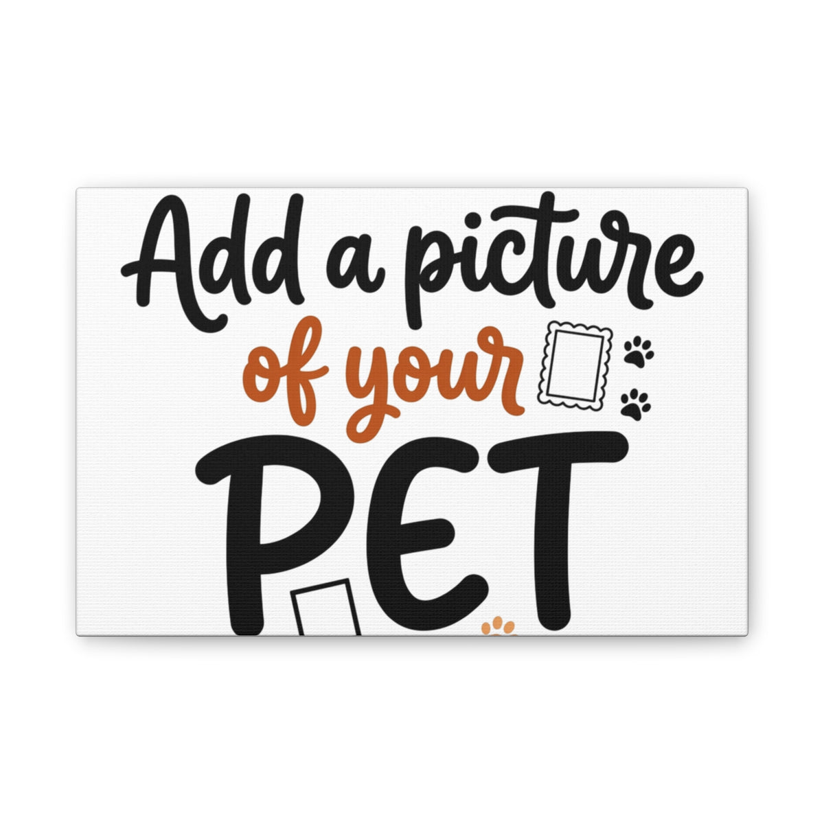 Custom Pet Canvas Wall Art | Personalized Stretched Canvas Print