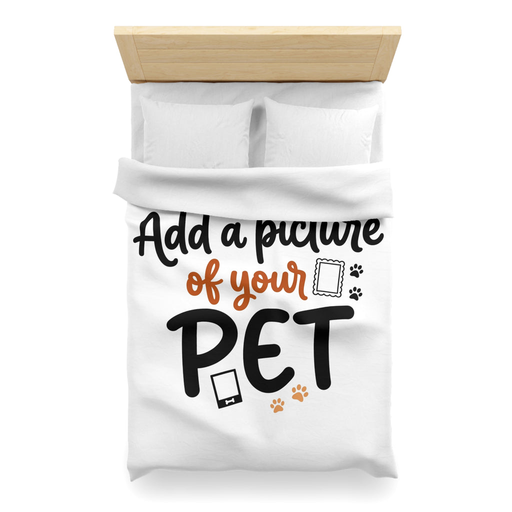 Custom Pet Duvet Cover | Personalized Microfiber Bedding