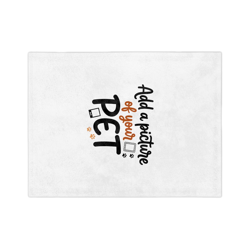 Custom Pet Blanket | Personalized Velveteen Fleece Throw