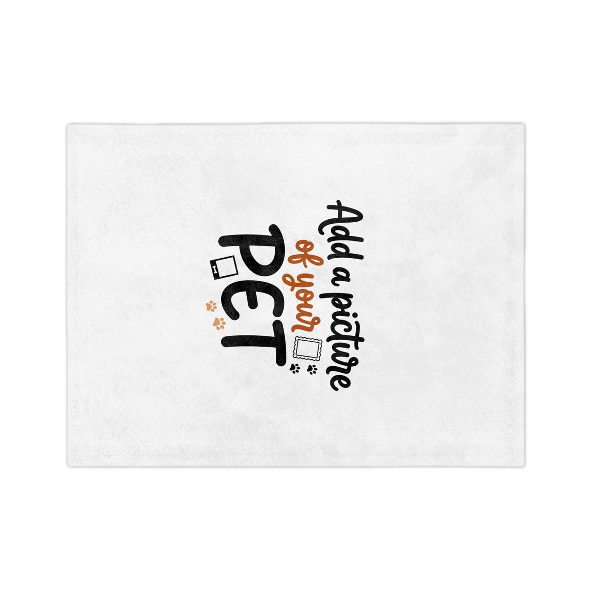 Custom Pet Blanket | Personalized Velveteen Fleece Throw