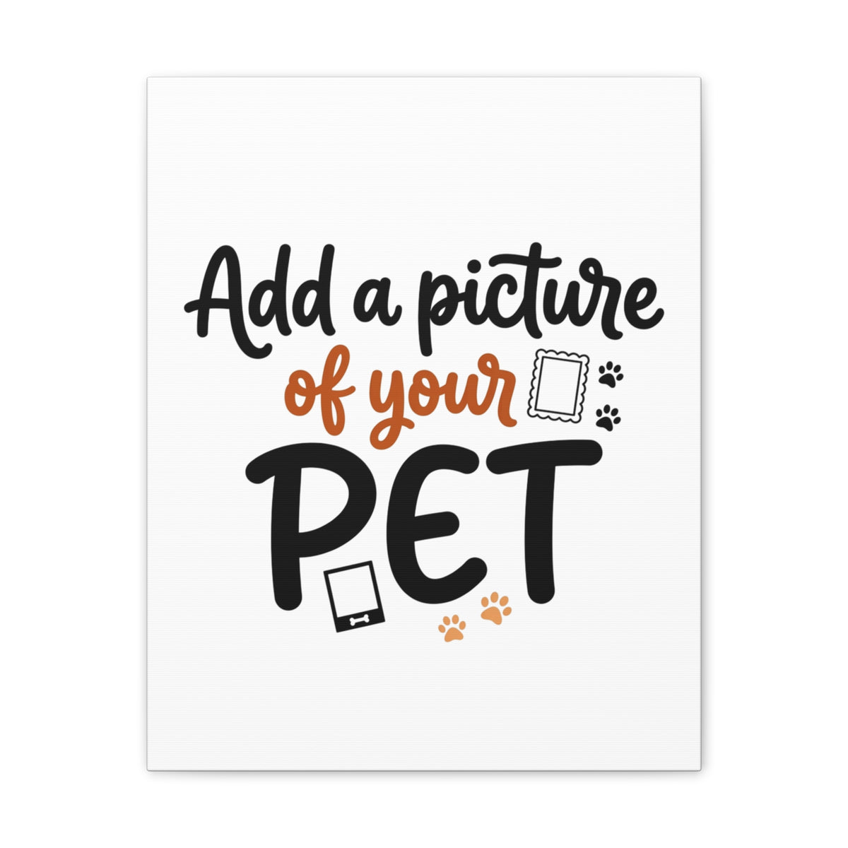 Custom Pet Canvas Wall Art | Personalized Stretched Canvas Print