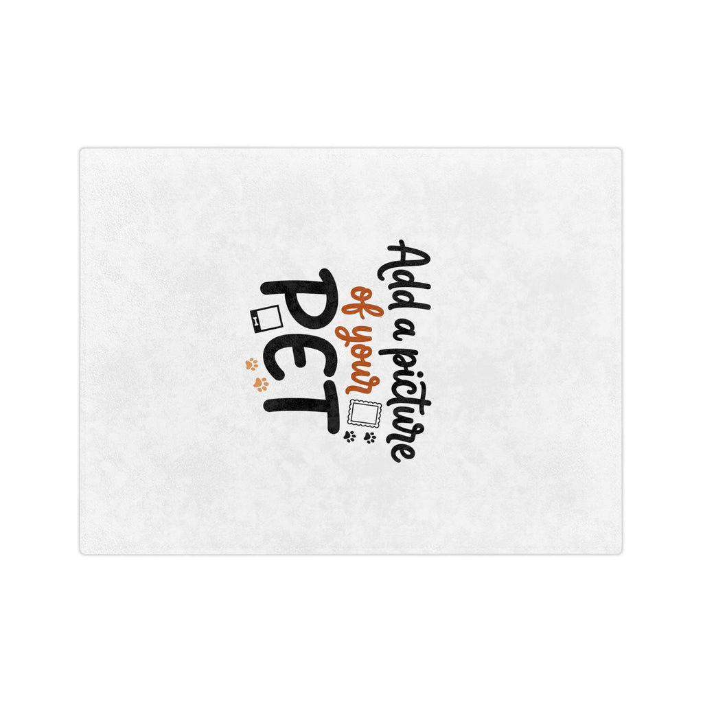 Custom Pet Blanket | Personalized Velveteen Fleece Throw