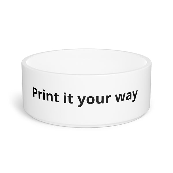 Custom Pet Bowl | Personalized Ceramic Cat & Dog Food Bowl