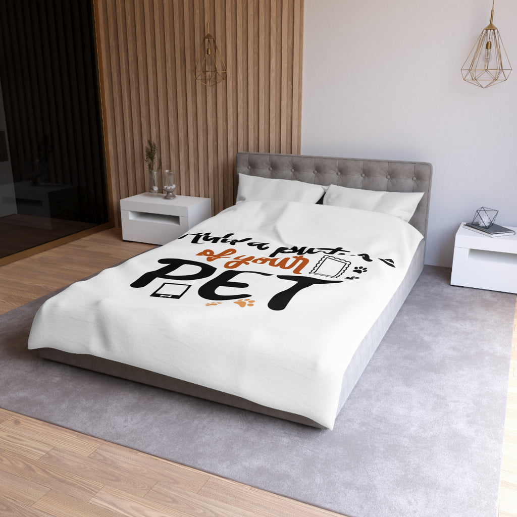 Custom Pet Duvet Cover | Personalized Microfiber Bedding